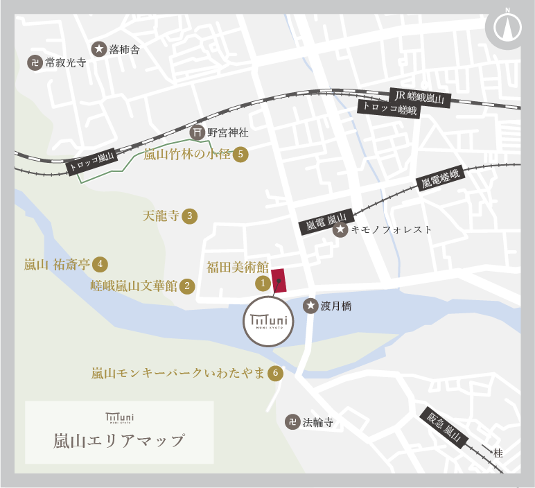 近隣観光地図