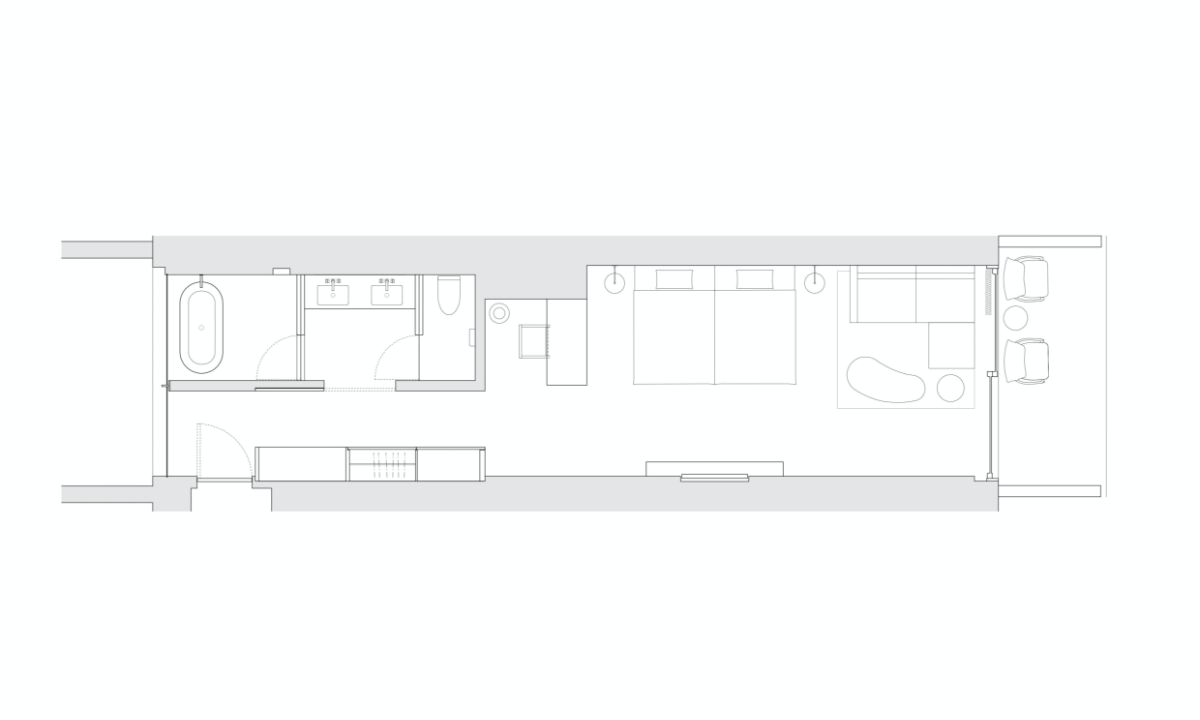 プレミアムコーナーツインの間取り図