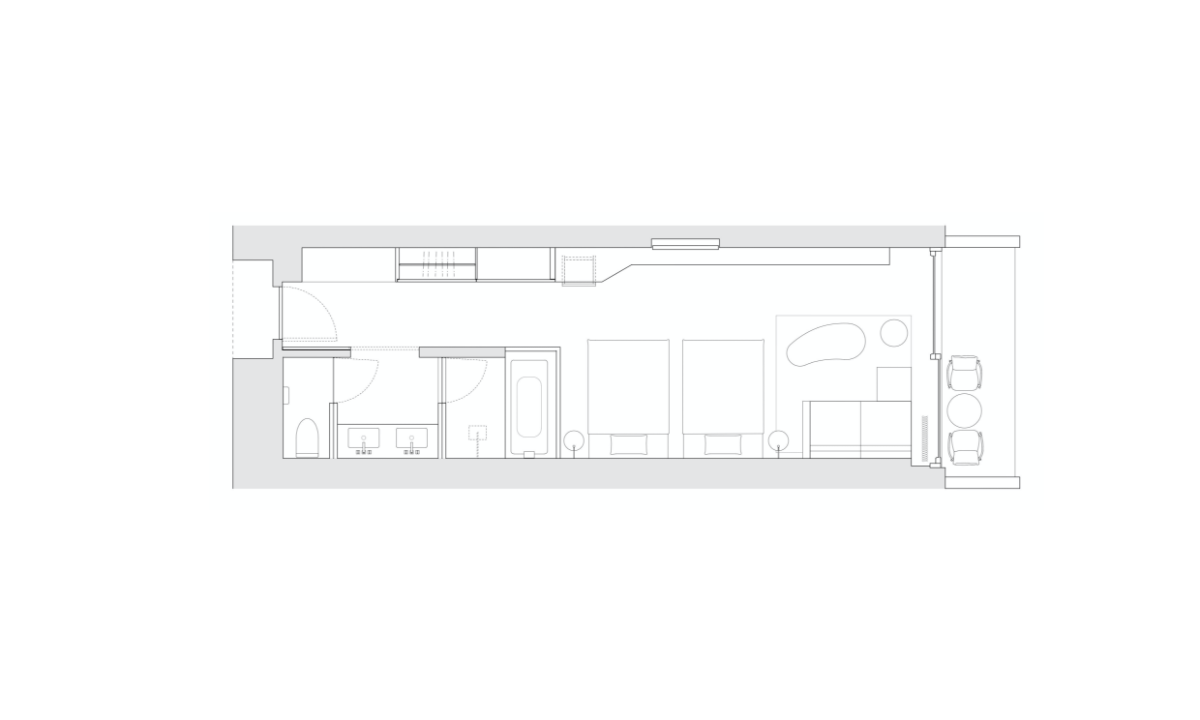 ツインの間取り図