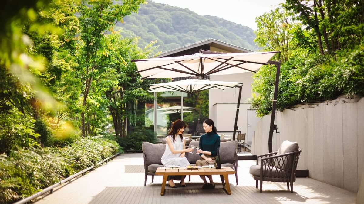 Riverside Café Muniテラス席